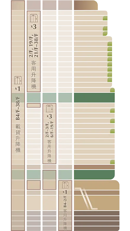 Crystal Tower 樓層分佈
